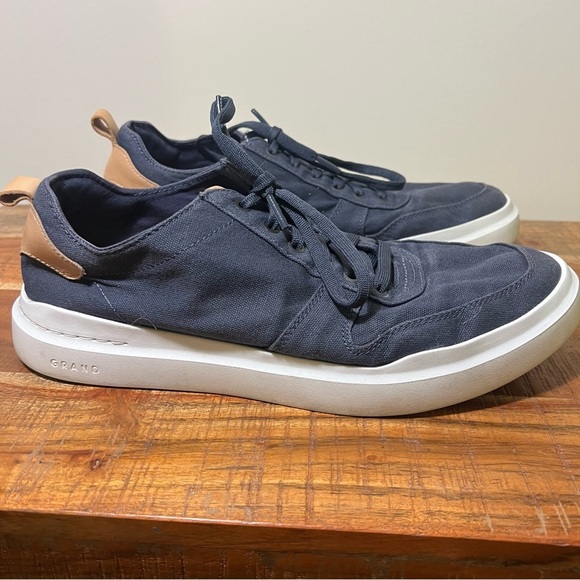 Cole Haan Grandpro Rally Navy Canvas Sneakers, Men’s Size 10 - Picture 3 of 7
